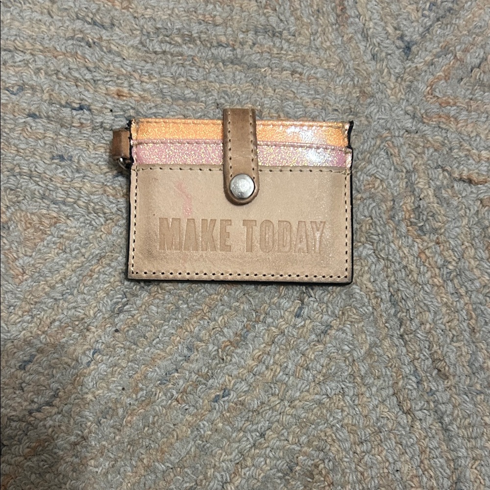 Consuela Tan and Pink Card Holder